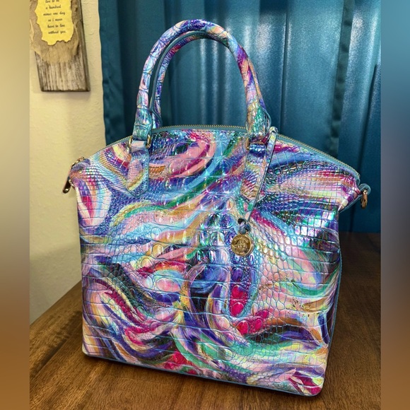 Brahmin NWT Lrg. Duxbury - Elope - Iridescent - Artistic/Whimsical - Picture 4 of 15